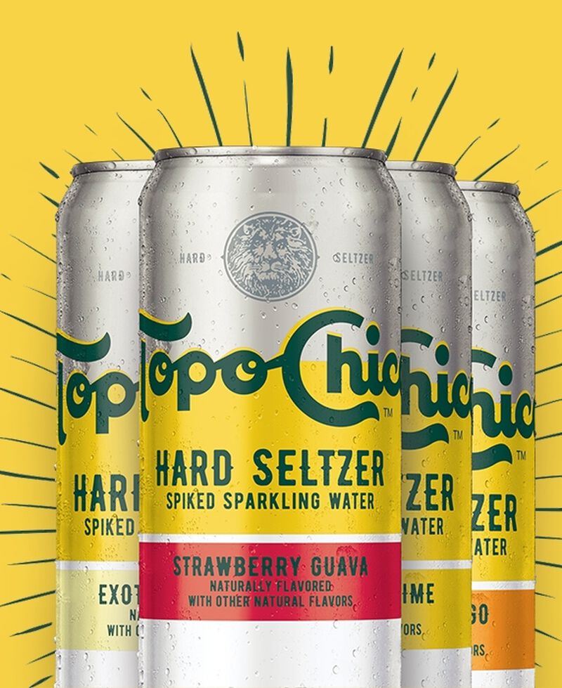 Cans of Topo Chico Hard Seltzer Variety Pack