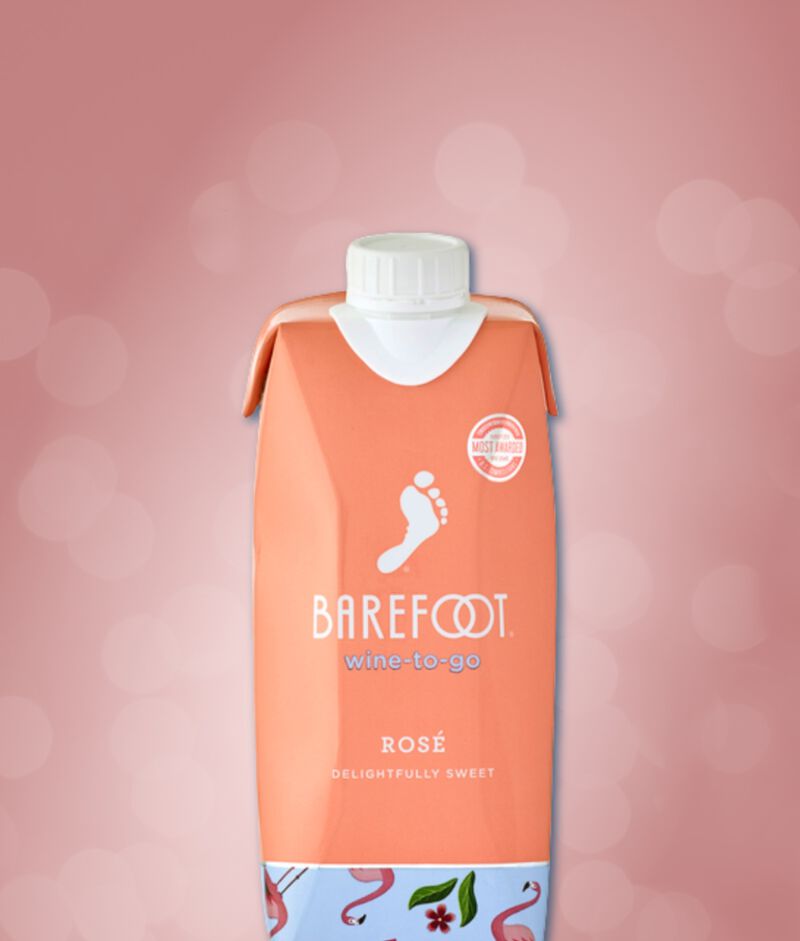 Barefoot-To-Go Rose Wine Tetra