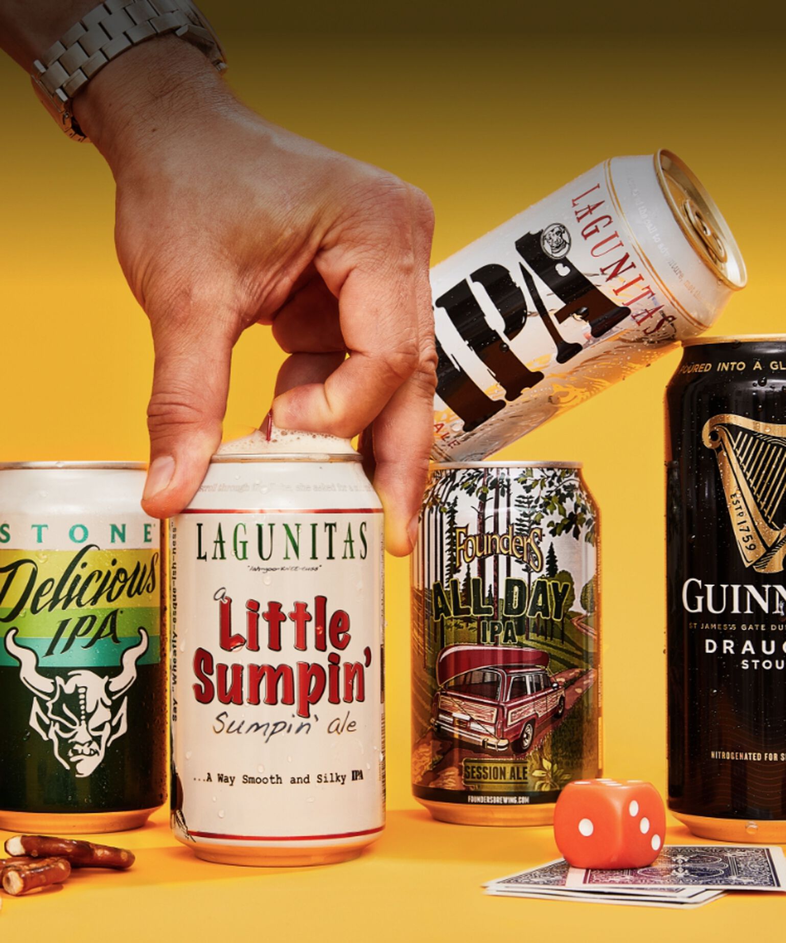A variety of Craft beers available on Get Stocked