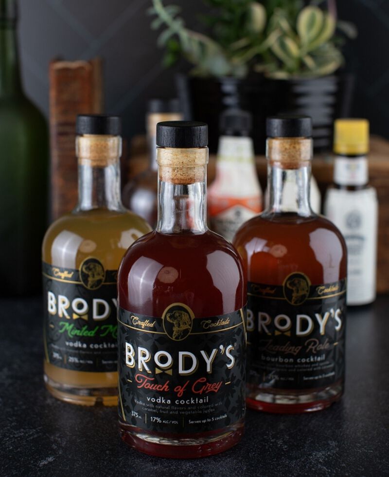 Bottles of Brody's Crafted Cocktails