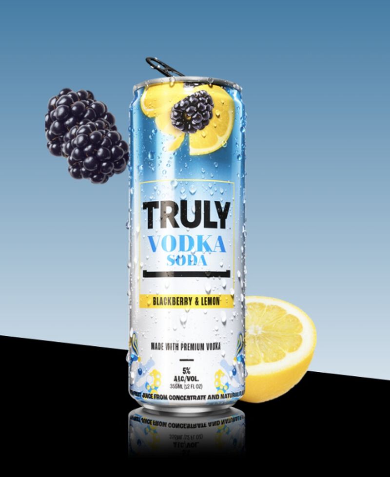 Can of Truly Vodka Seltzer Blackberry Lemon