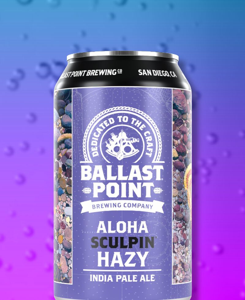 A can of Ballast Point Aloha Sculpin