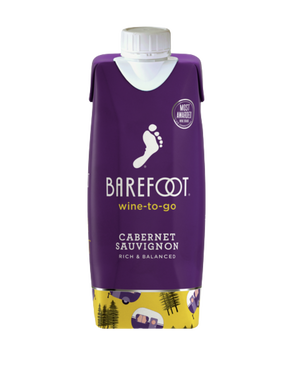 Barefoot-To-Go Cabernet Sauvignon Red Wine Tetra