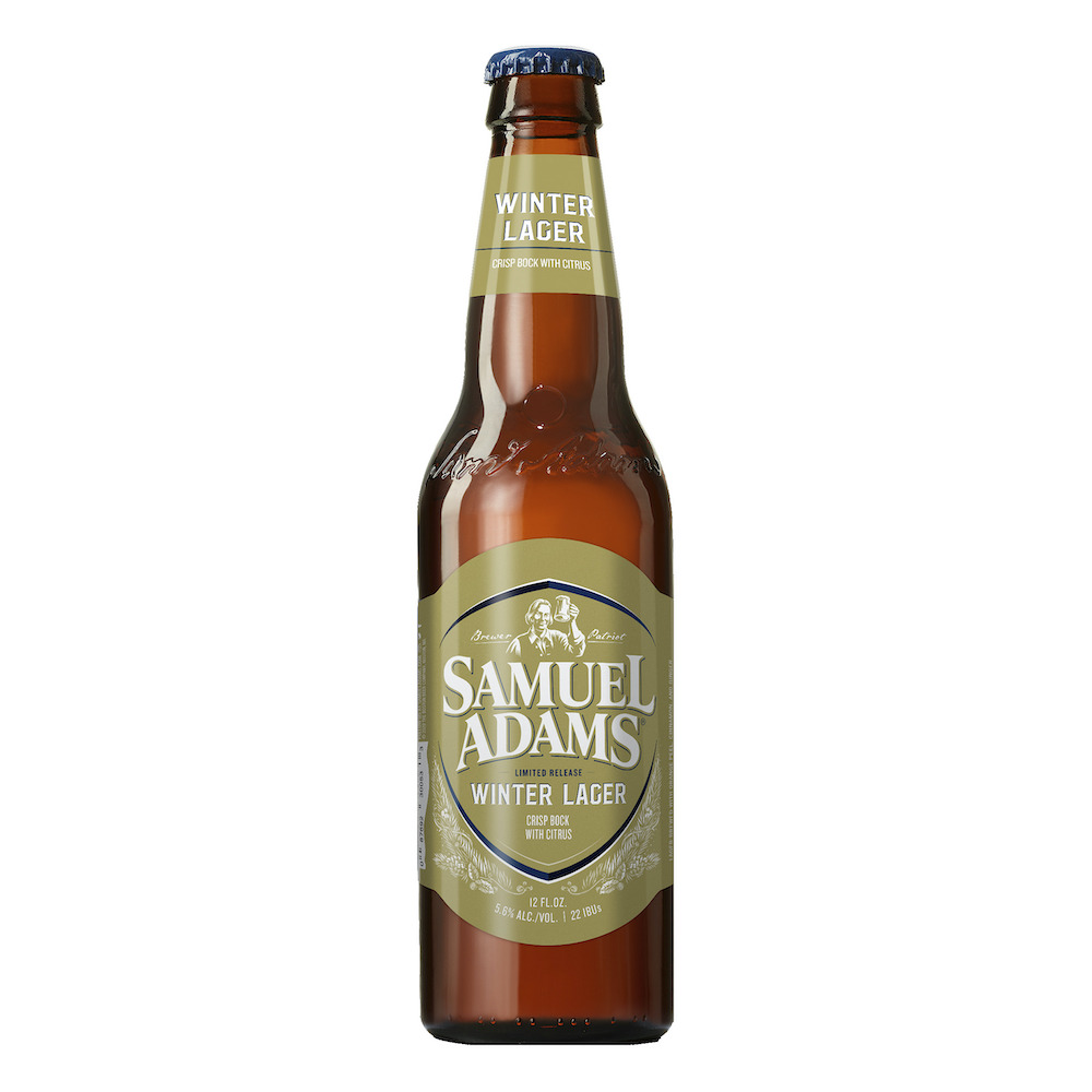 Beer candles - sam Adam’s Winter Lager bottle - soy wax - hemp wicks -  DECONSTRUCTED CANDLES